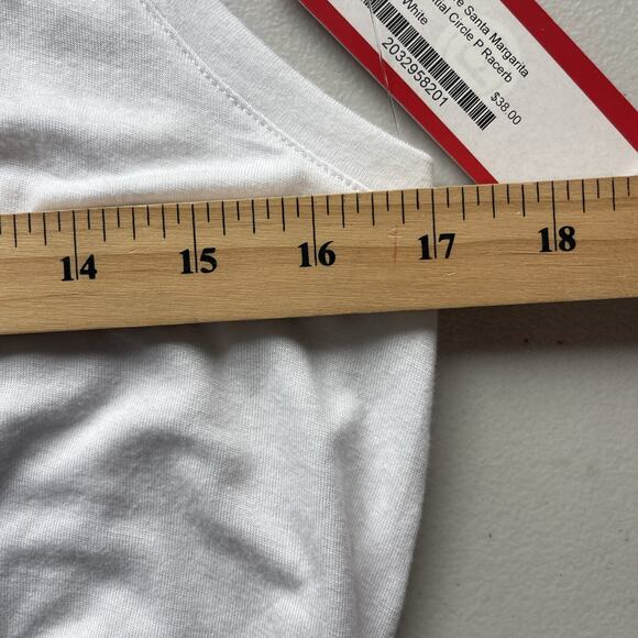 Pure Barre White Racerback Tank Top Size Medium Logo Retail $38 NWT - Picture 7 of 10